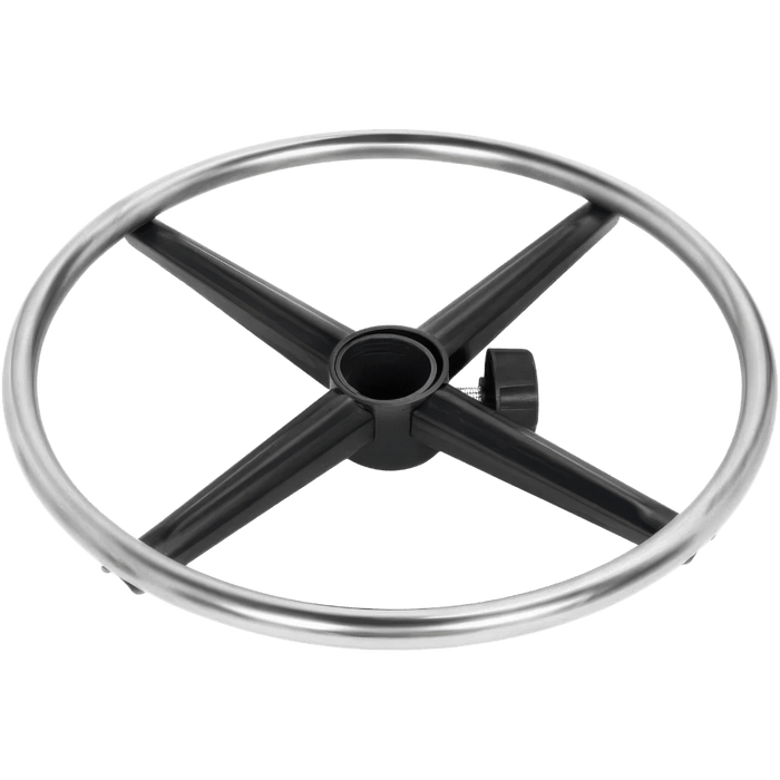 19-inch metal chrome foot ring for office stool, compatible with Herman Miller chairs