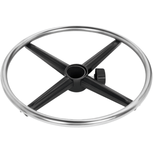 19-inch metal chrome foot ring for office stool, compatible with Herman Miller chairs