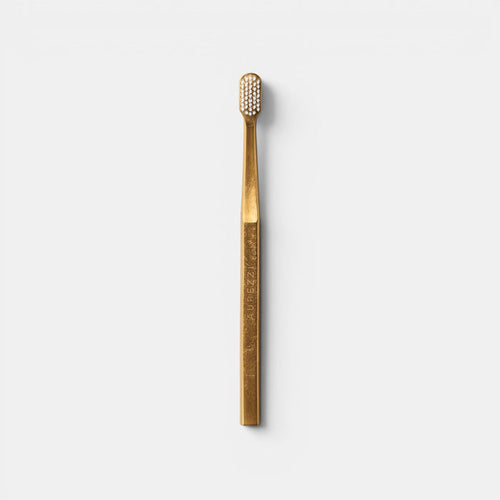 24K Gold Plated Bristles Toothbrush