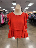 Top Ss By Maeve In Orange, Size:Xs