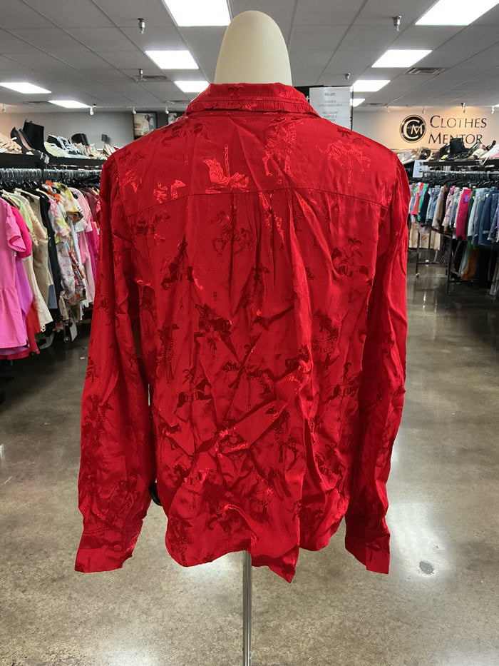 Top Ls By Maeve In Red, Size:L