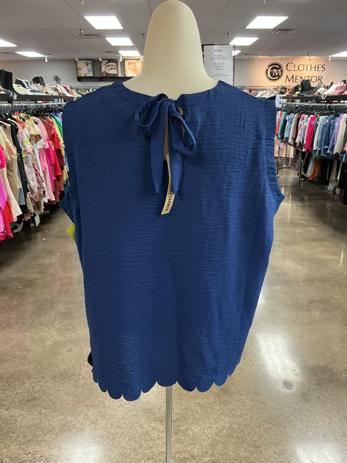 Top Sleeveless By Coco And Carmen In Navy, Size:S