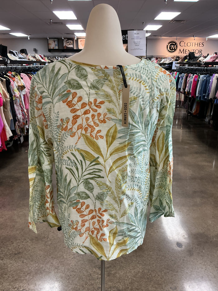 Top Ls By Coco And Carmen In Green & Orange, Size:S