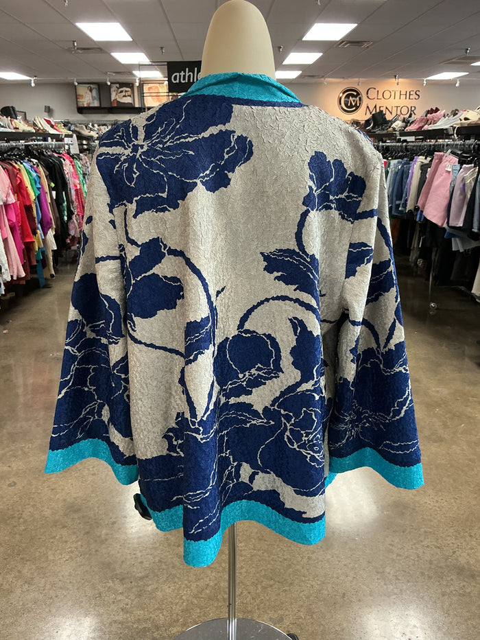 Shawl By Chicos In Blue, Size:L
