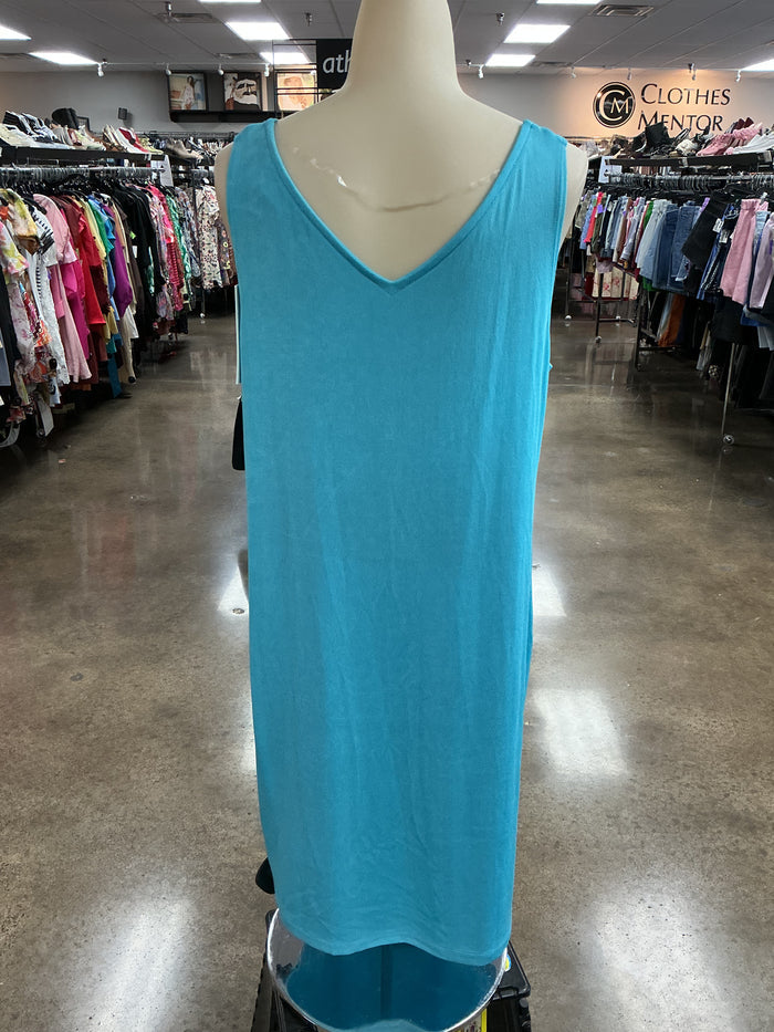Dress Casual Midi By Chicos In Blue, Size:L