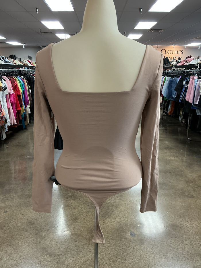 Bodysuit By Babaton In Tan, Size:S
