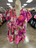 Top Sleeveless By Jodifl In Pink & Purple, Size:L