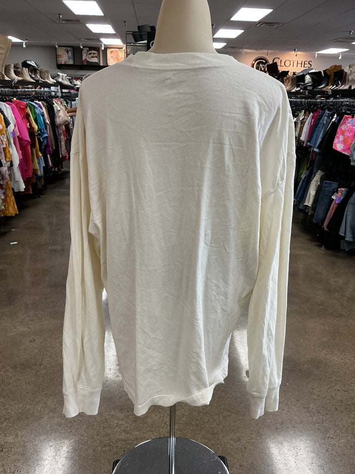 Top Ls By Abercrombie And Fitch In Cream, Size:L