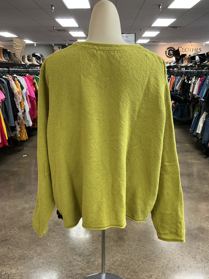 Cardigan By Clothes Mentor In Green, Size:Xl