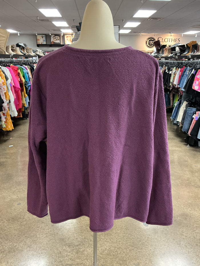 Cardigan By Clothes Mentor In Purple, Size:Xl