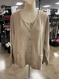 Cardigan By Clothes Mentor In Tan, Size:Xl