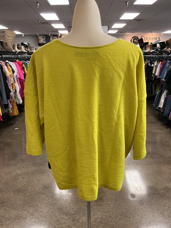 Top Ss By Clothes Mentor In Yellow, Size:Xl