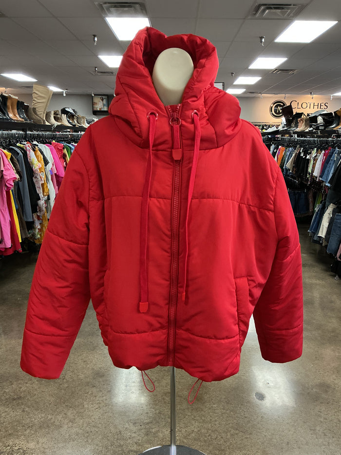 Jacket Puffer & Quilted By Dress Forum In Red, Size:S