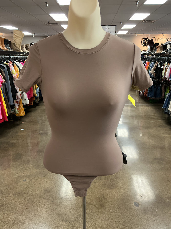 Bodysuit By Skims In Brown, Size:Xs