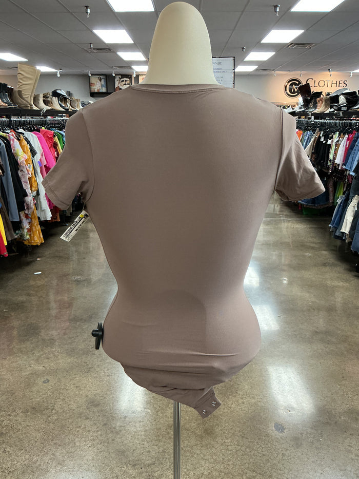 Bodysuit By Skims In Brown, Size:Xs