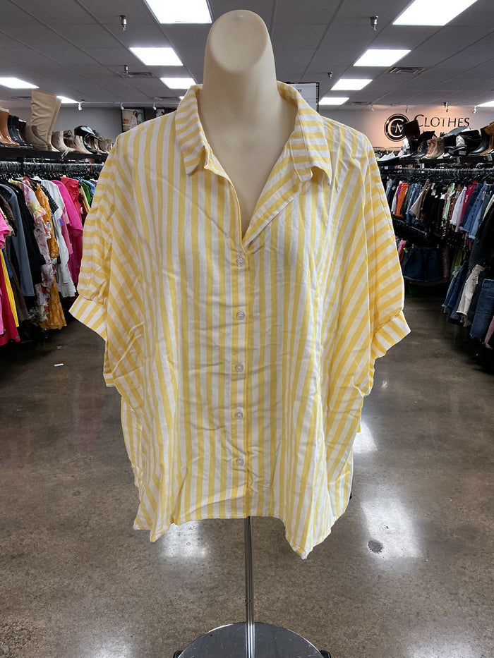 Top Ss By Day + Moon In Striped Pattern, Size:M