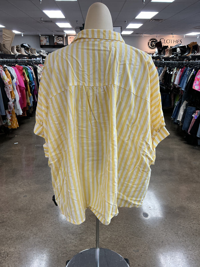 Top Ss By Day + Moon In Striped Pattern, Size:M