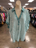 Top Ss By Umgee In Blue & White, Size:M