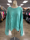 Top Ls By Easel In Green, Size:L