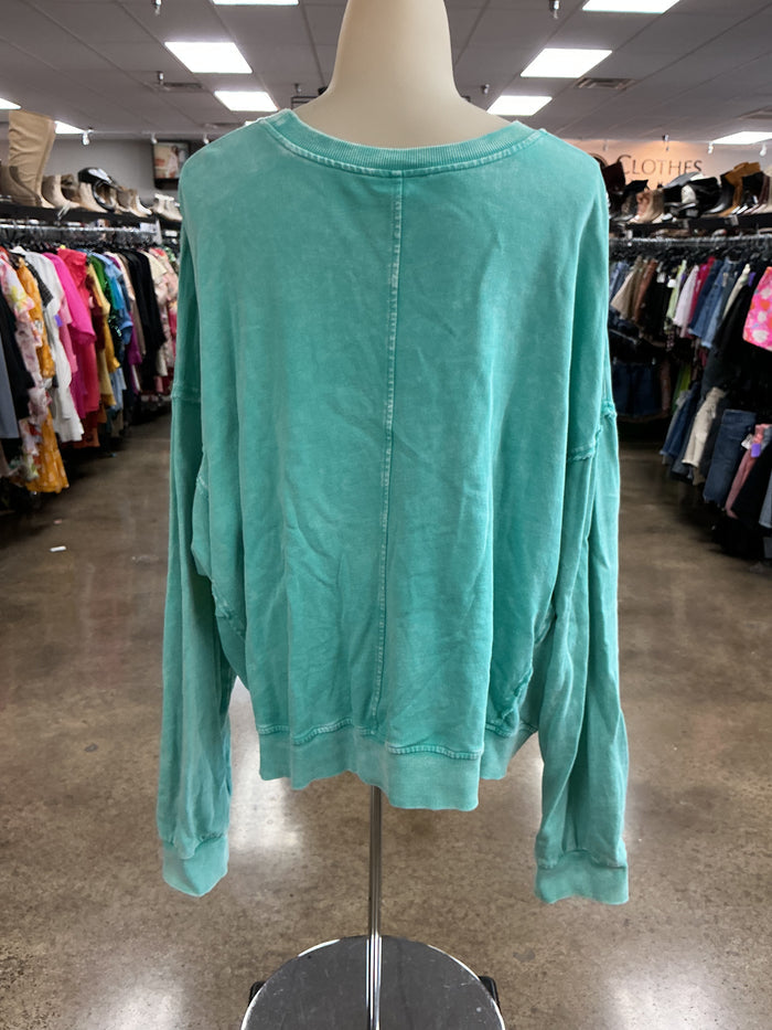 Top Ls By Easel In Green, Size:L