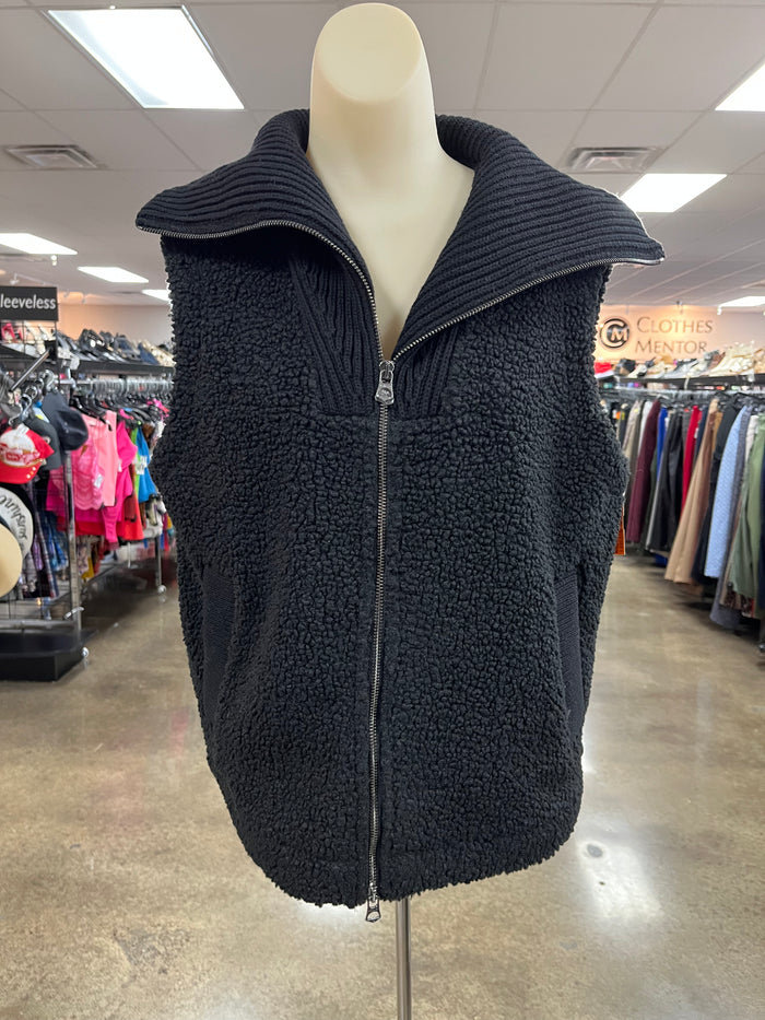 Vest Faux Fur & Sherpa By Varley In Black, Size:S