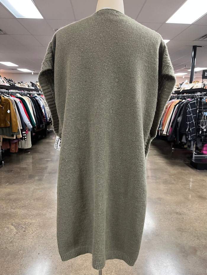 Sweater Cardigan By Vince Camuto In Green, Size:Osfm