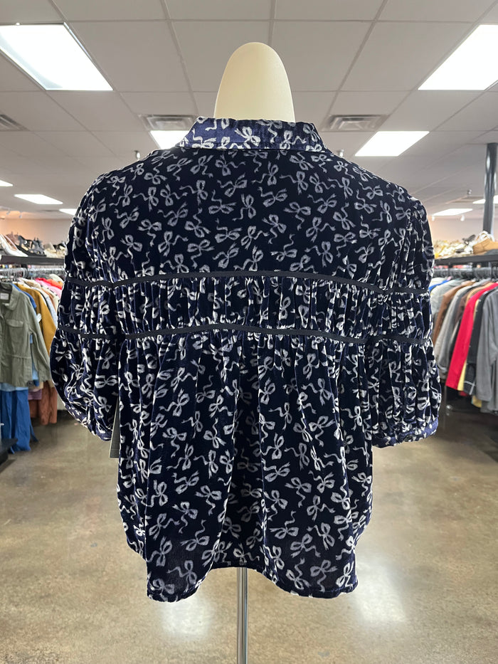 Top Ss By Maeve In Blue, Size:Lp