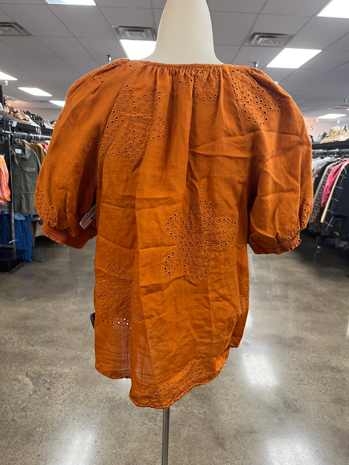 Top Ss By Chicos In Orange, Size:6