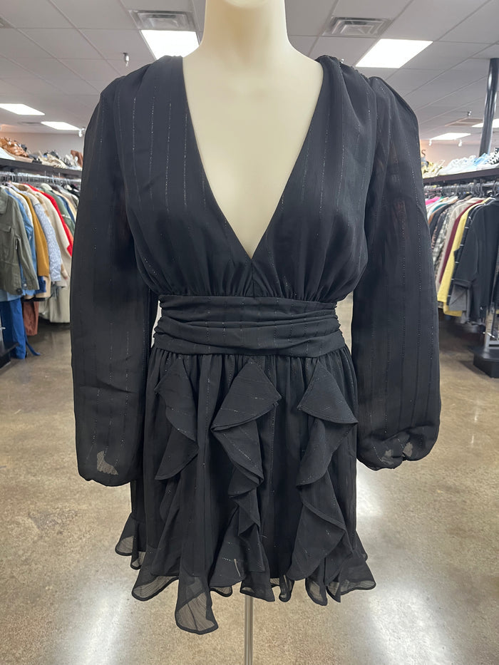 Dress Party Short By Clothes Mentor In Black, Size:Xs