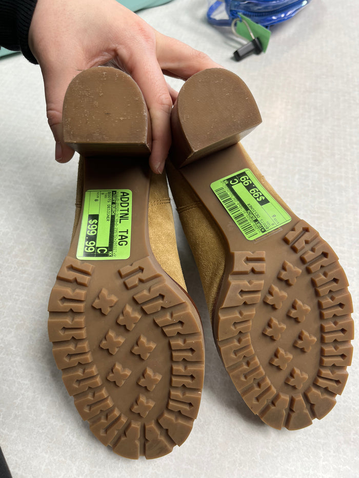 Boots Designer By Tory Burch In Tan, Size:8