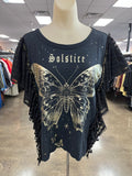 Top Ss By Pilcro In Black, Size:S