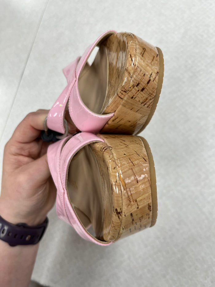 Sandals Designer By Stuart Weitzman In Pink, Size:6.5