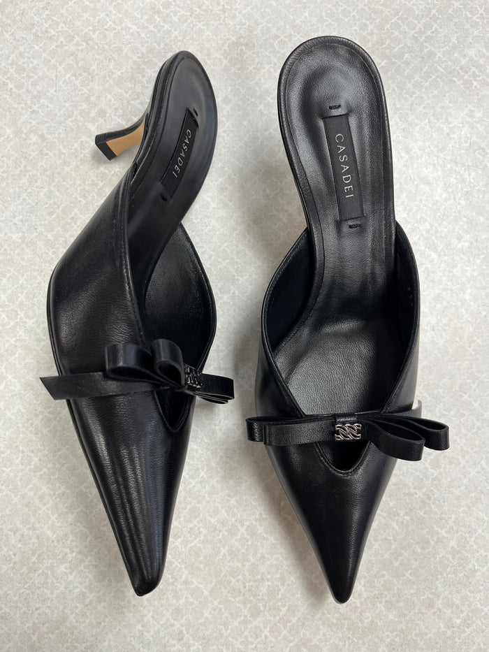 Shoes Heels Kitten By Casadei In Black, Size:6.5