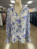 Top Ls By Clothes Mentor In Blue & Purple, Size:L