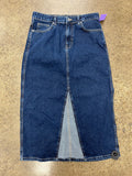 Skirt Midi By Mng In Blue Denim, Size:M