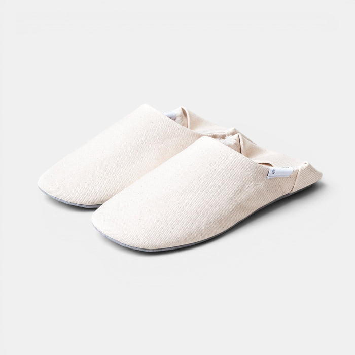 ABE Canvas Home Shoes - Lined Natural