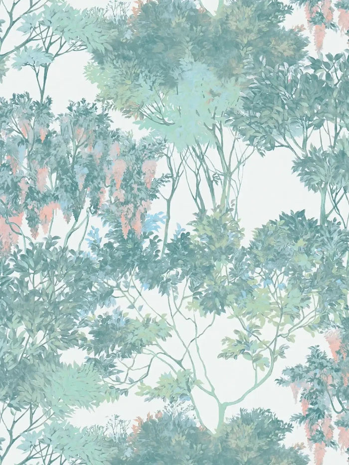 Abstract Garden Wallpaper - Lime