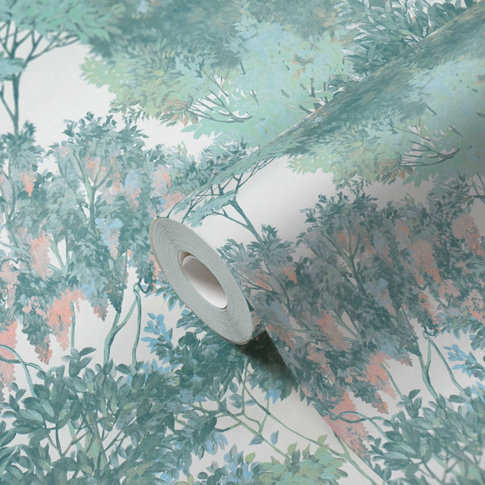 Abstract Garden Wallpaper - Lime