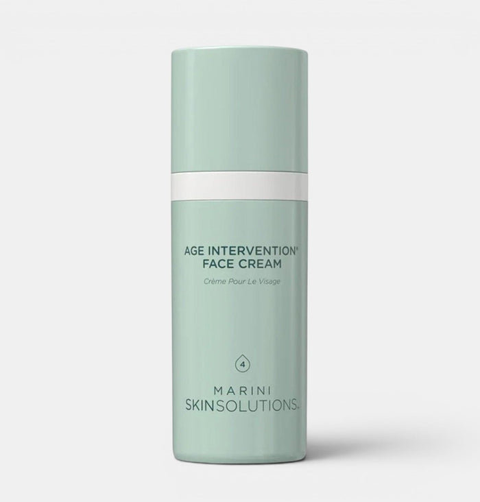 1.0 fl. oz. bottle of Jan Marini Age Intervention Face Cream. Positioned upright with a white background. Anti-aging face cream.