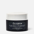 Shop Rescue Spa Olverum Alpine Revive Cleansing Balm in a black jar with a white lid for deep skin purification.