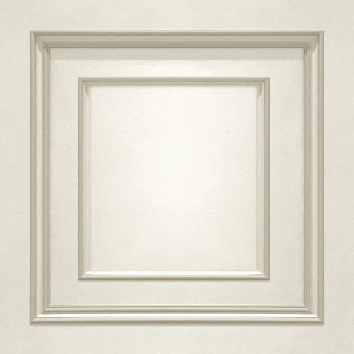 Amara Wood Panel Vinyl Wallpaper - Cream Soft Gold