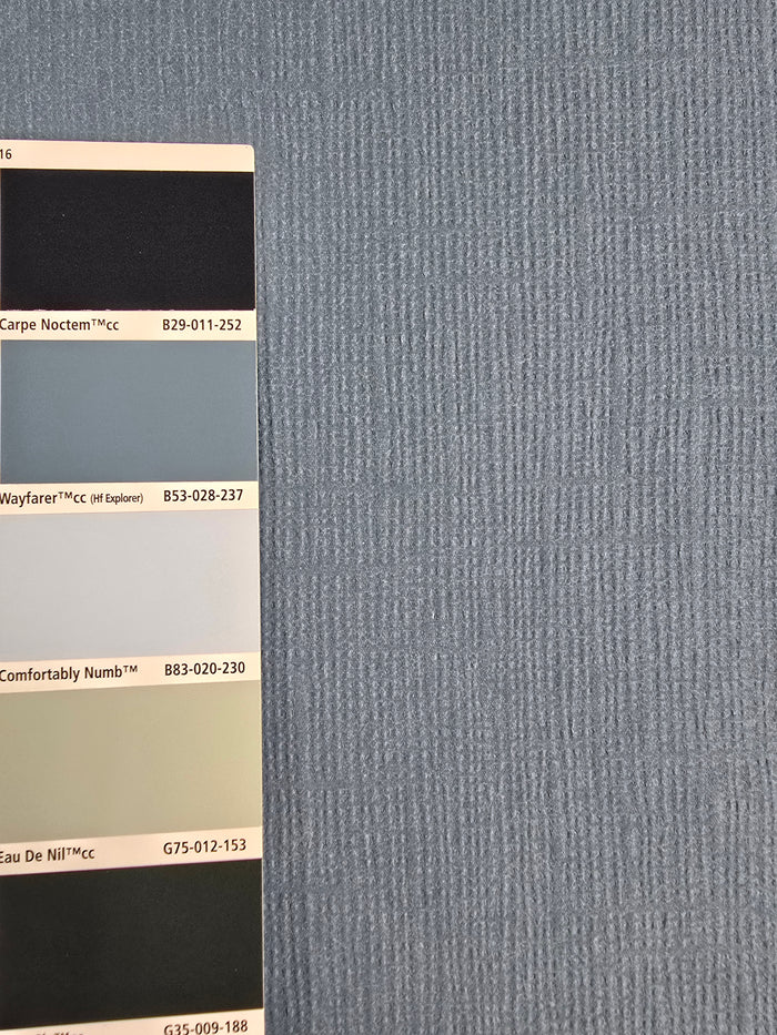 Anaglypta Pre Painted Textured Wallpaper - Steel Blue