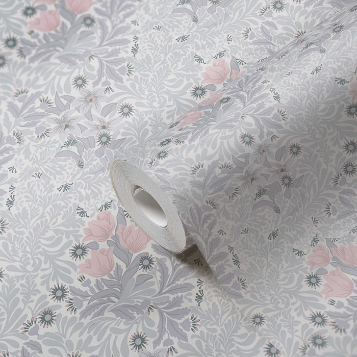 Antique Floral Trails Wallpaper Online NZ | The Inside - Grey