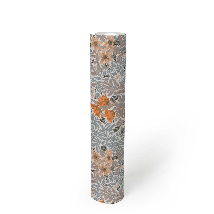 Antique Floral Trails Wallpaper Online NZ | The Inside - Orange