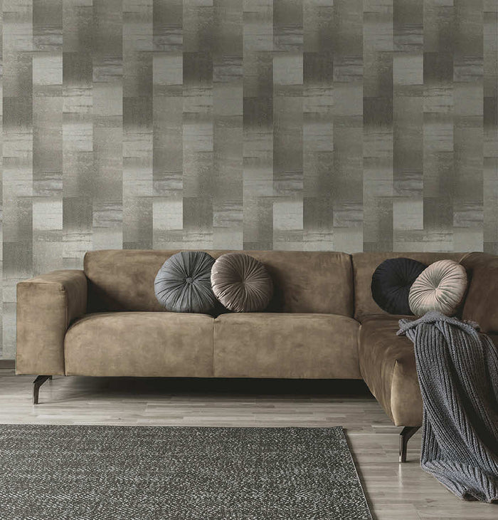 Aoraki Glass Bead Wallpaper - Grey - Taupe - Discontinuing
