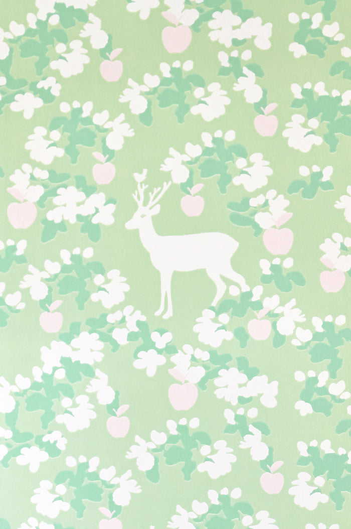 Apple Garden Wallpaper - Green
