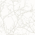 Arbre Wallpaper - Silver/White