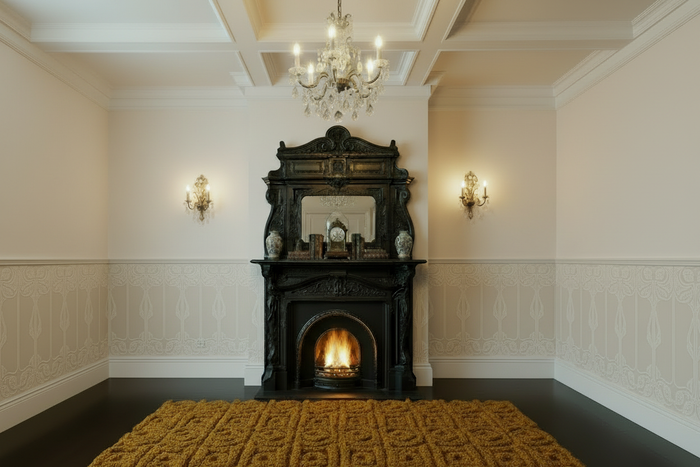Art Nouveau Dado Panel Room Visualisation