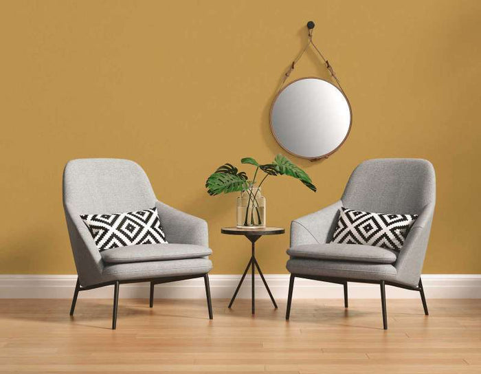 Art of Eden Plain Coordinate Wallpaper - Off Yellow