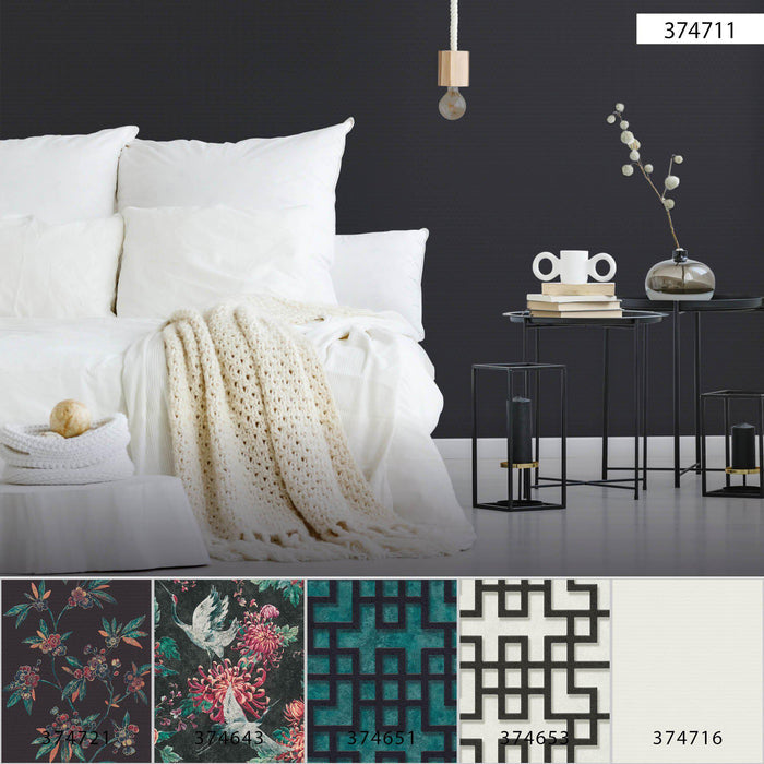 Asian Fusion Coordinates Wallpaper - 6 Colours NZ-Wallpaper
